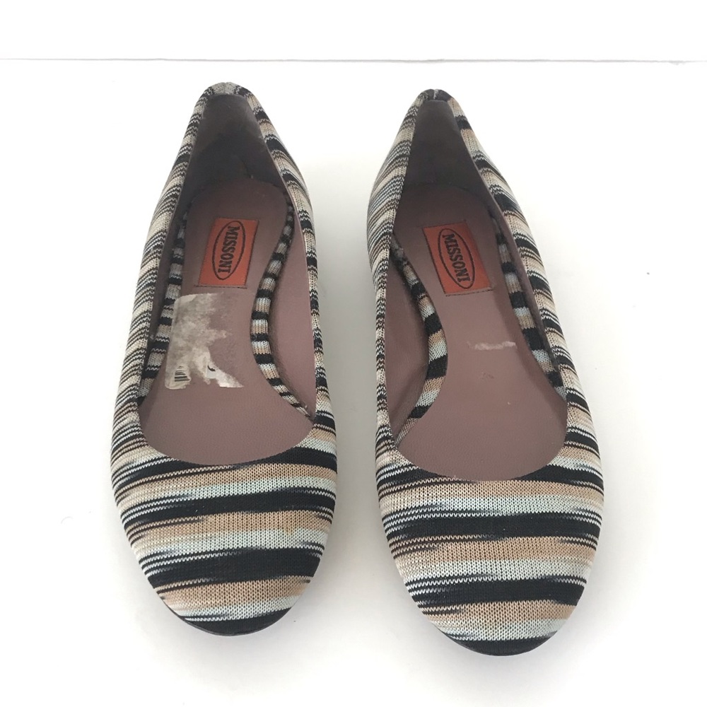 🔴CLEARANCE🔴 Size 36 Missoni Brown Ballet Flats